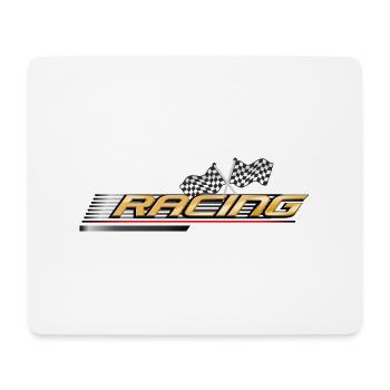 Racing cars to print and design yourself - Mouse Pad (horizontal) - white - Front