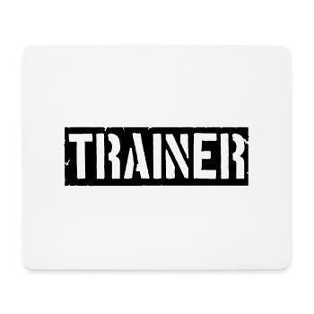 Coach logo design - Mouse Pad (horizontal) - white - Front