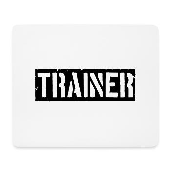 Bar logo trainer - Mouse Pad (horizontal) - white - Front