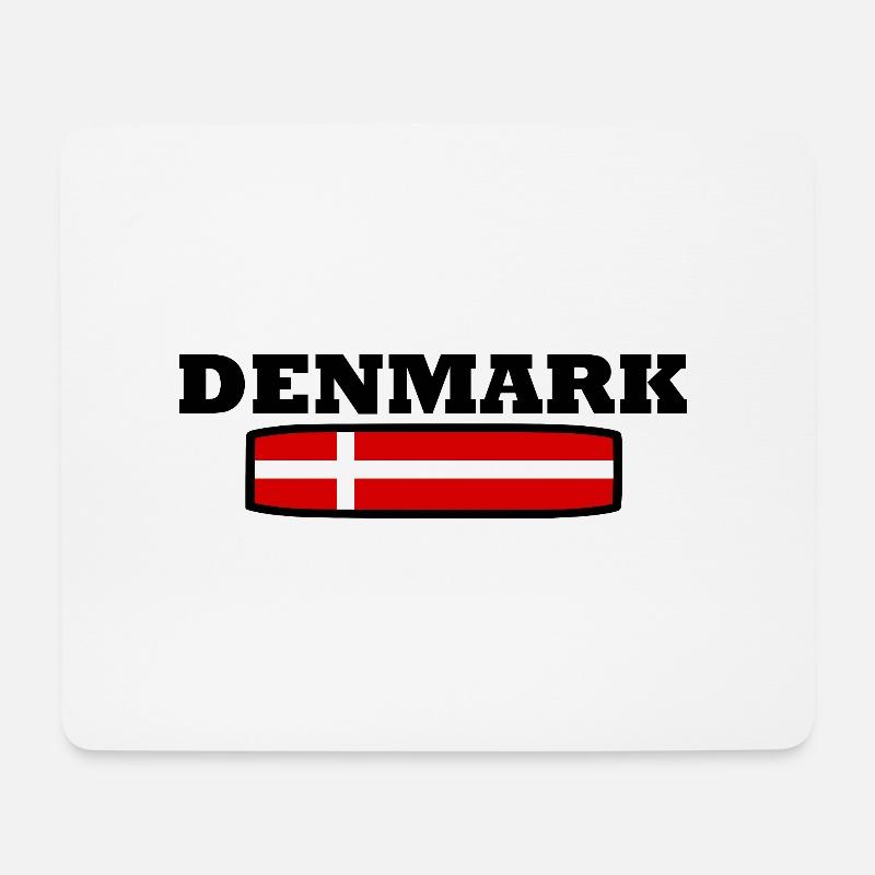 dänemark - Mousepad (Querformat) - Weiß