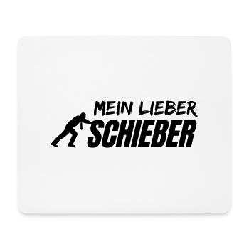 MEIN LIEBER Schieber - Mousepad (Querformat) - Weiß - Vorne