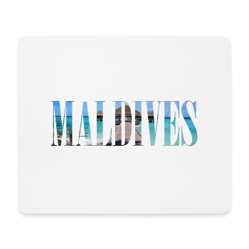 Maldives Voyage de rêve de Maldives vacances île - Tapis de souris (format paysage) - blanc - Devant