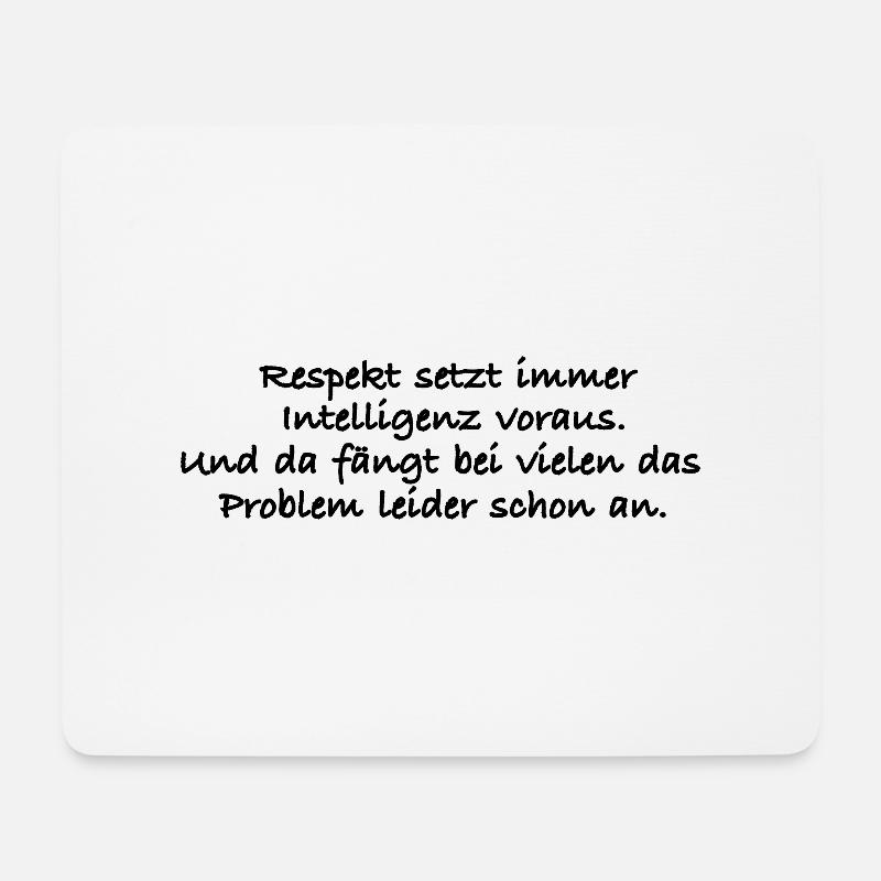 Intelligenz - Mousepad (Querformat) - Weiß