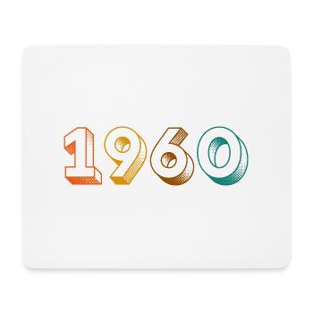 millésime 1960 - Tapis de souris (format paysage) - blanc - Devant