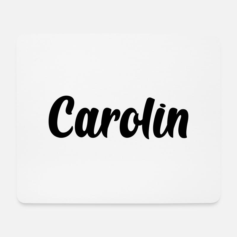 Carolin - Mousepad (Querformat) - Weiß