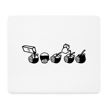 Boisson Yerba - Tapis de souris (format paysage) - blanc - Devant