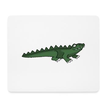 Crocodile - Mouse Pad (horizontal) - white - Front
