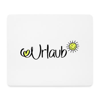 Urlaub in der Sonne - Mousepad (Querformat) - Weiß - Vorne
