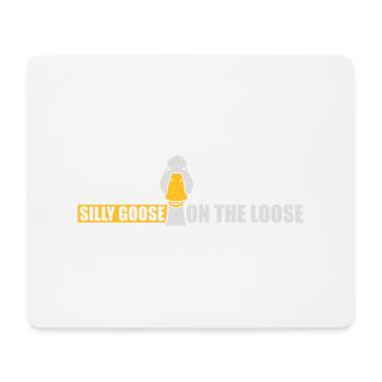 goose on the loose - Mousepad (Querformat) - Weiß - Vorne