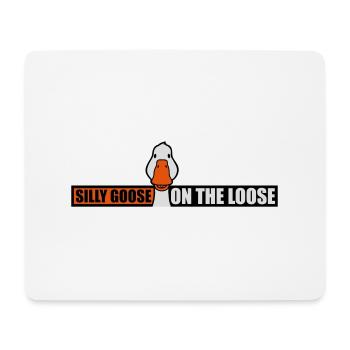 goose on the loose - Mousepad (Querformat) - Weiß - Vorne