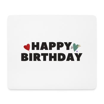 Bonne idée cadeau d’anniversaire - Tapis de souris (format paysage) - blanc - Devant