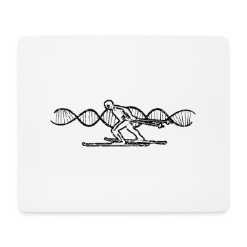 Skifahrer Wintersport Weihnachten Skifahren Ski - Mousepad (Querformat) - Weiß - Vorne