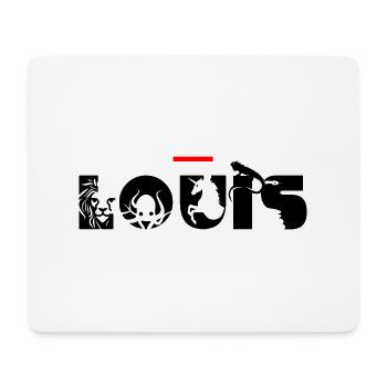 Louis - Tapis de souris (format paysage) - blanc - Devant