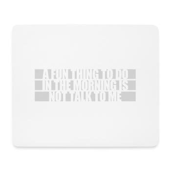 ne me parle pas - Tapis de souris (format paysage) - blanc - Devant