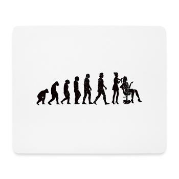 Frisöse Scheren Mädchen Friseur Schere Kamm Frau - Mousepad (Querformat) - Weiß - Vorne