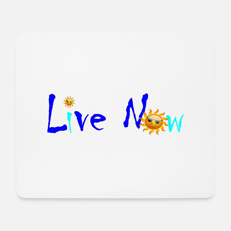 Live Sun - Mousepad (Querformat) - Weiß