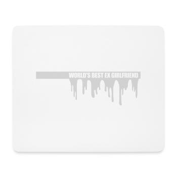 worlds best ex girlfriend - Mousepad (Querformat) - Weiß - Vorne