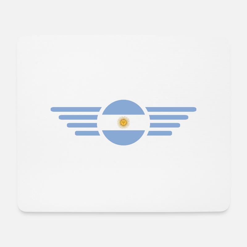 Argentinien Flagge - Mousepad (Querformat) - Weiß