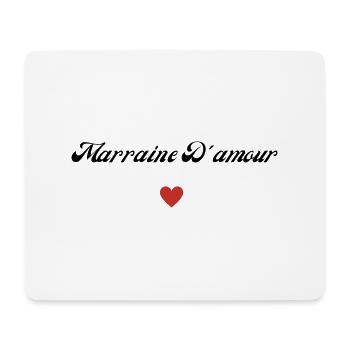 marraine d'amour - Tapis de souris (format paysage) - blanc - Devant