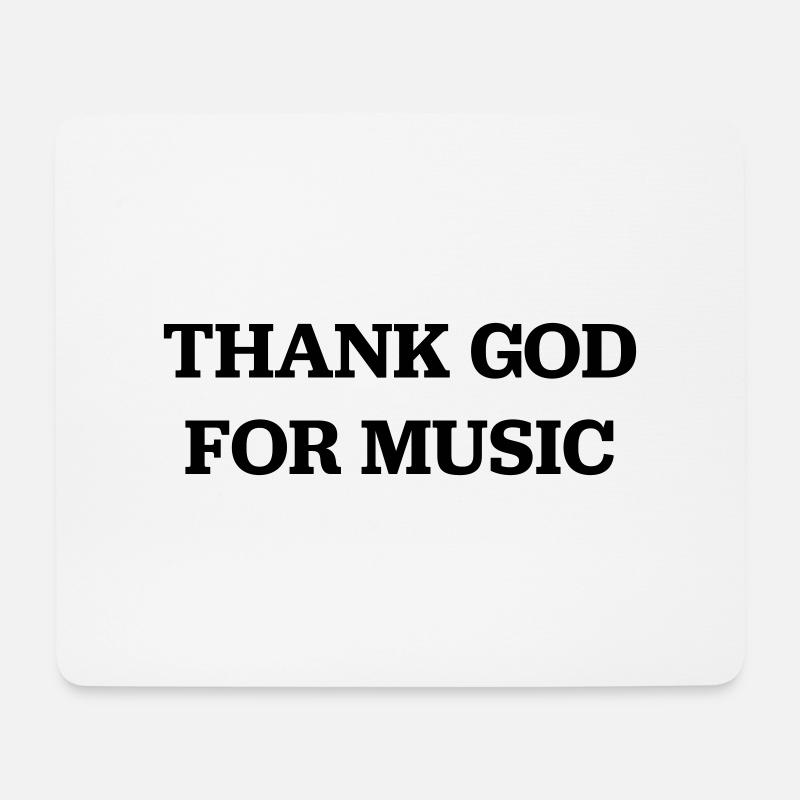 Musik - Mousepad (Querformat) - Weiß