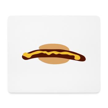 hot dog - Mouse Pad (horizontal) - white - Front