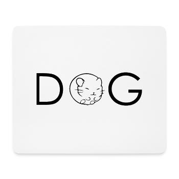 Hund Dog - Mousepad (Querformat) - Weiß - Vorne