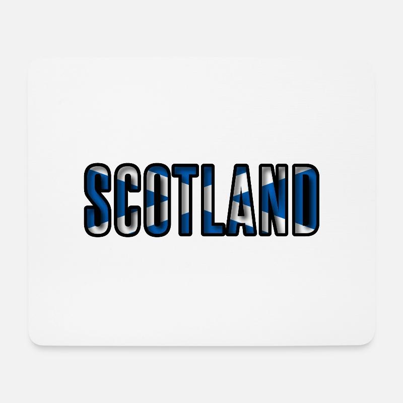 Schottland - Mousepad (Querformat) - Weiß