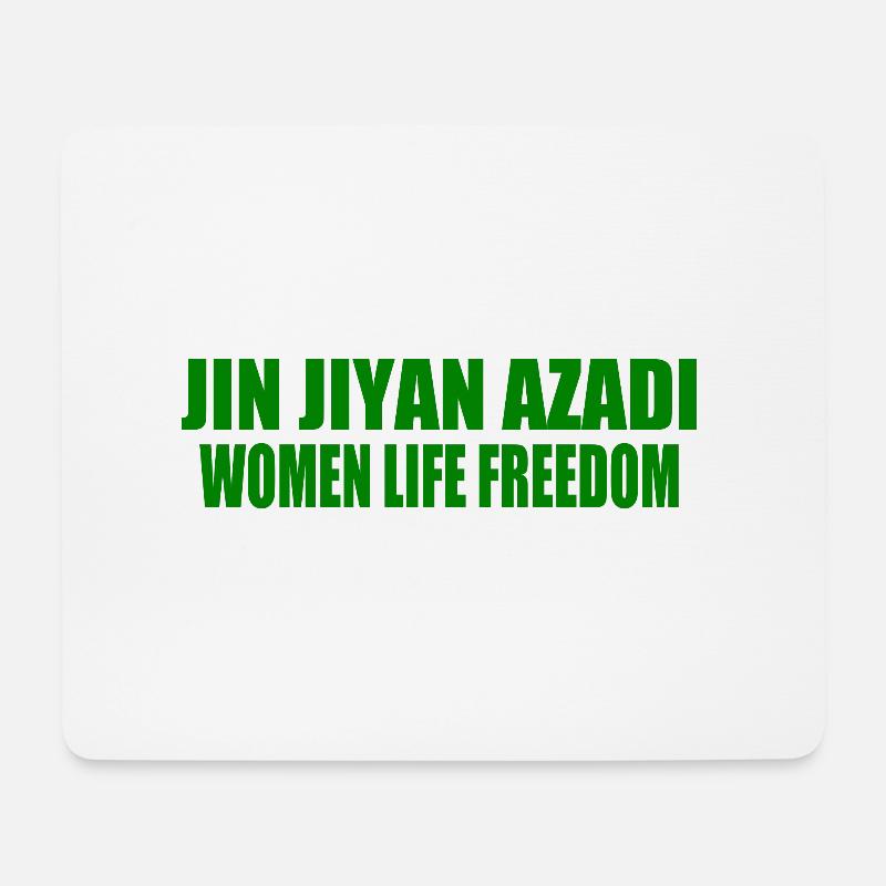 jin jiyan azadi women life freedom - Mousepad (Querformat) - Weiß