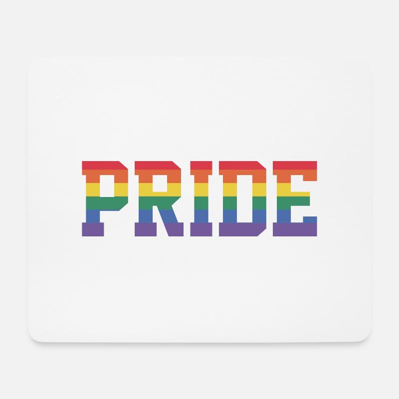 Pride Regenbogen Gay Pride LGBTQ - Mousepad (Querformat) - Weiß