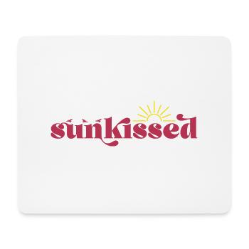 Kissed by the sun, summer sun beach holiday - Mouse Pad (horizontal) - white - Front