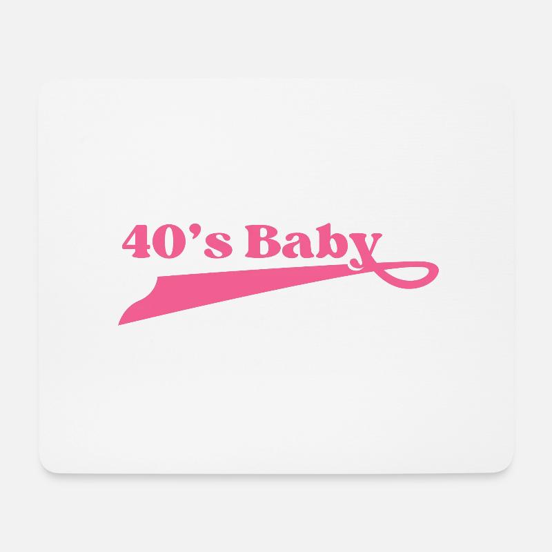Jahrgang 40 Baby - Mousepad (Querformat) - Weiß