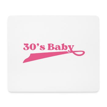 Year 30 baby - Mouse Pad (horizontal) - white - Front