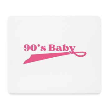 90er Jahre Baby - Mousepad (Querformat) - Weiß - Vorne