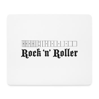 Guitare Fretboard Large Black - Tapis de souris (format paysage) - blanc - Devant