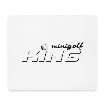 Minigolf King - Tapis de souris (format paysage) - blanc - Devant