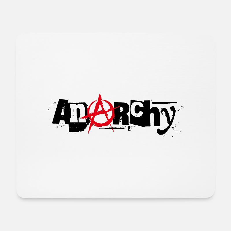Anarchy - Mousepad (Querformat) - Weiß