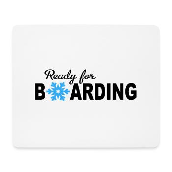 Snowboard - Mouse Pad (horizontal) - white - Front