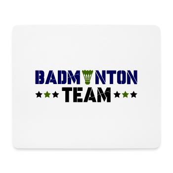 Équipe de badminton - Tapis de souris (format paysage) - blanc - Devant