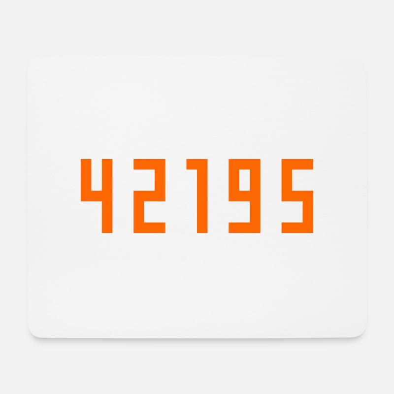 Marathon 42195 Meter - Mousepad (Querformat) - Weiß
