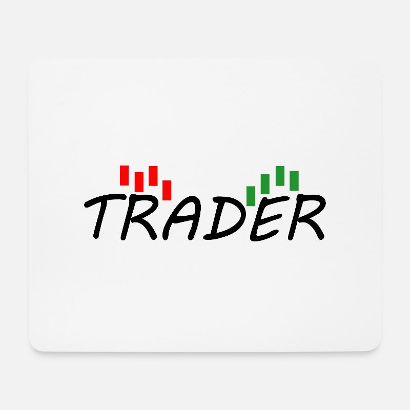 Trader - Tapis de souris (format paysage) - blanc