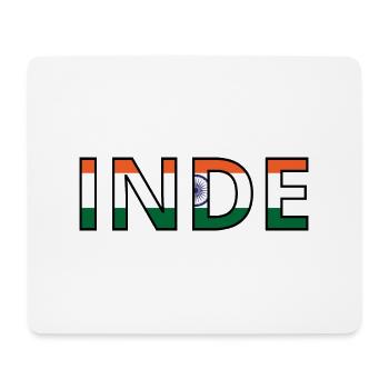 Drapeau Inde - Tapis de souris (format paysage) - blanc - Devant