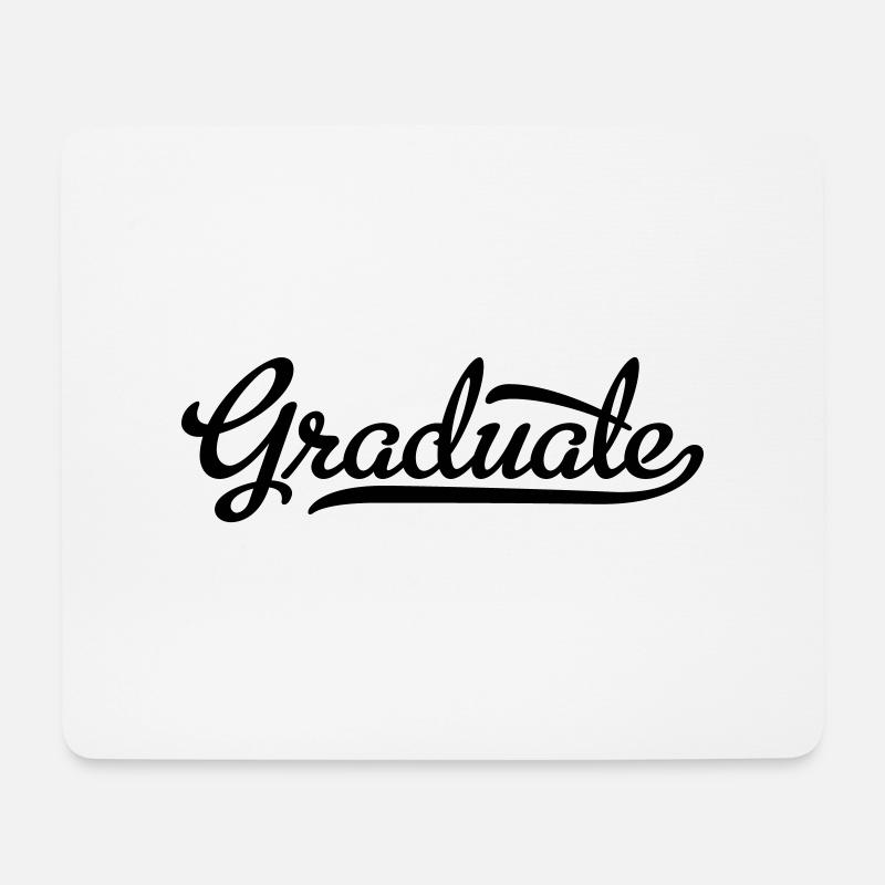 Graduate - Mousepad (Querformat) - Weiß