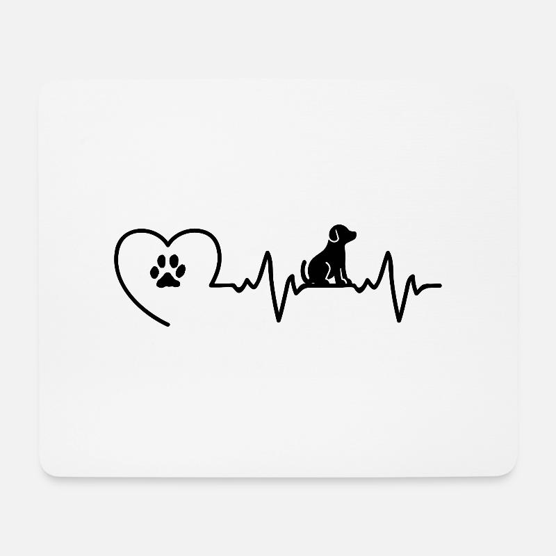 Hundeliebhaber - Mousepad (Querformat) - Weiß