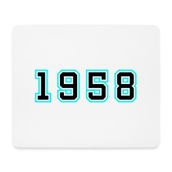 1958 Year Birthday - Mouse Pad (horizontal) - white - Front