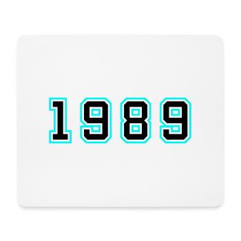 1989 Année Anniversaire - Tapis de souris (format paysage) - blanc - Devant