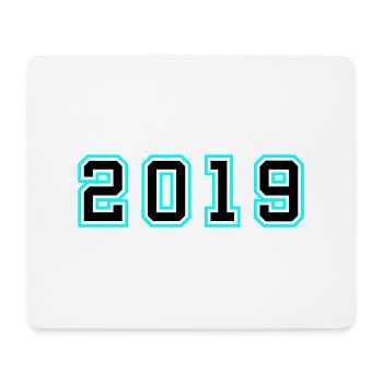 2019 Jahr Geburtstag - Mousepad (Querformat) - Weiß - Vorne