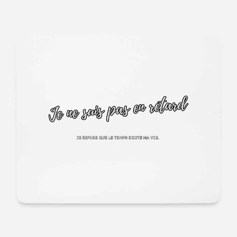 Delay dictatorship - Mouse Pad (horizontal) - white