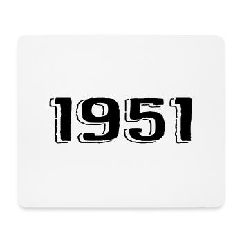 Vintage 1951 Born Birthday Retro 1951 - Mouse Pad (horizontal) - white - Front