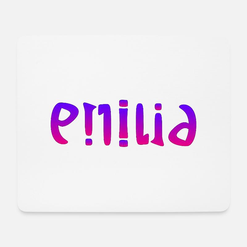 Emilia - Mousepad (Querformat) - Weiß