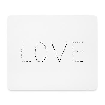 LOVE - Mousepad (Querformat) - Weiß - Vorne